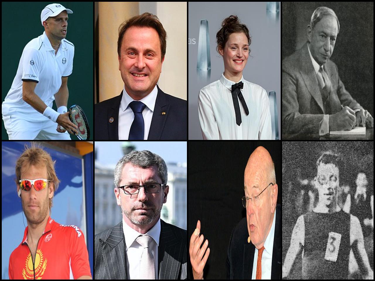 List of Famous people born in Luxembourg, Canton of Luxembourg