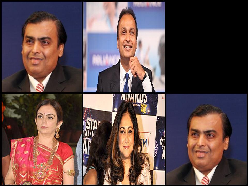 Famous People with surname Ambani