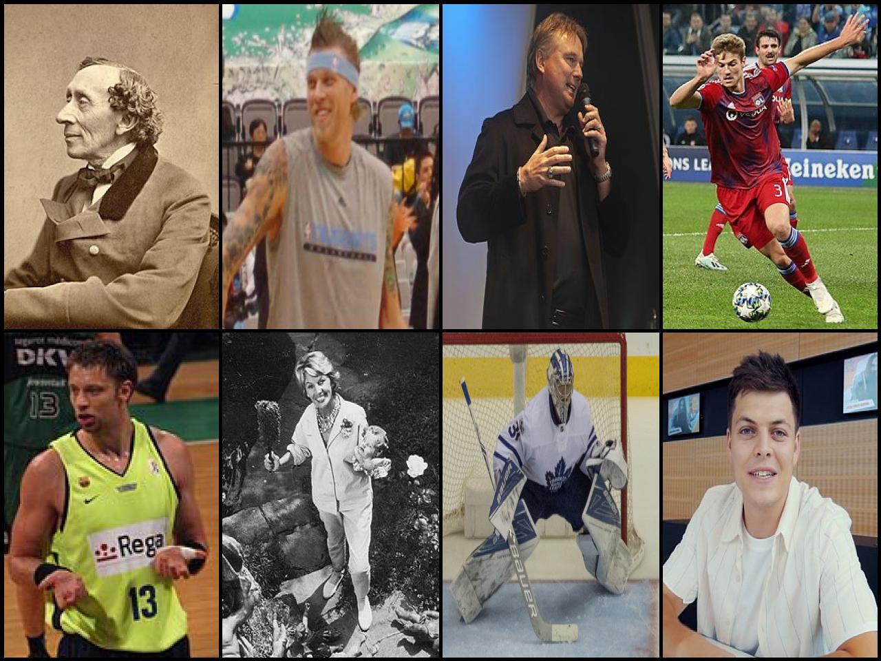 Famous People with surname Anders&eacute;n