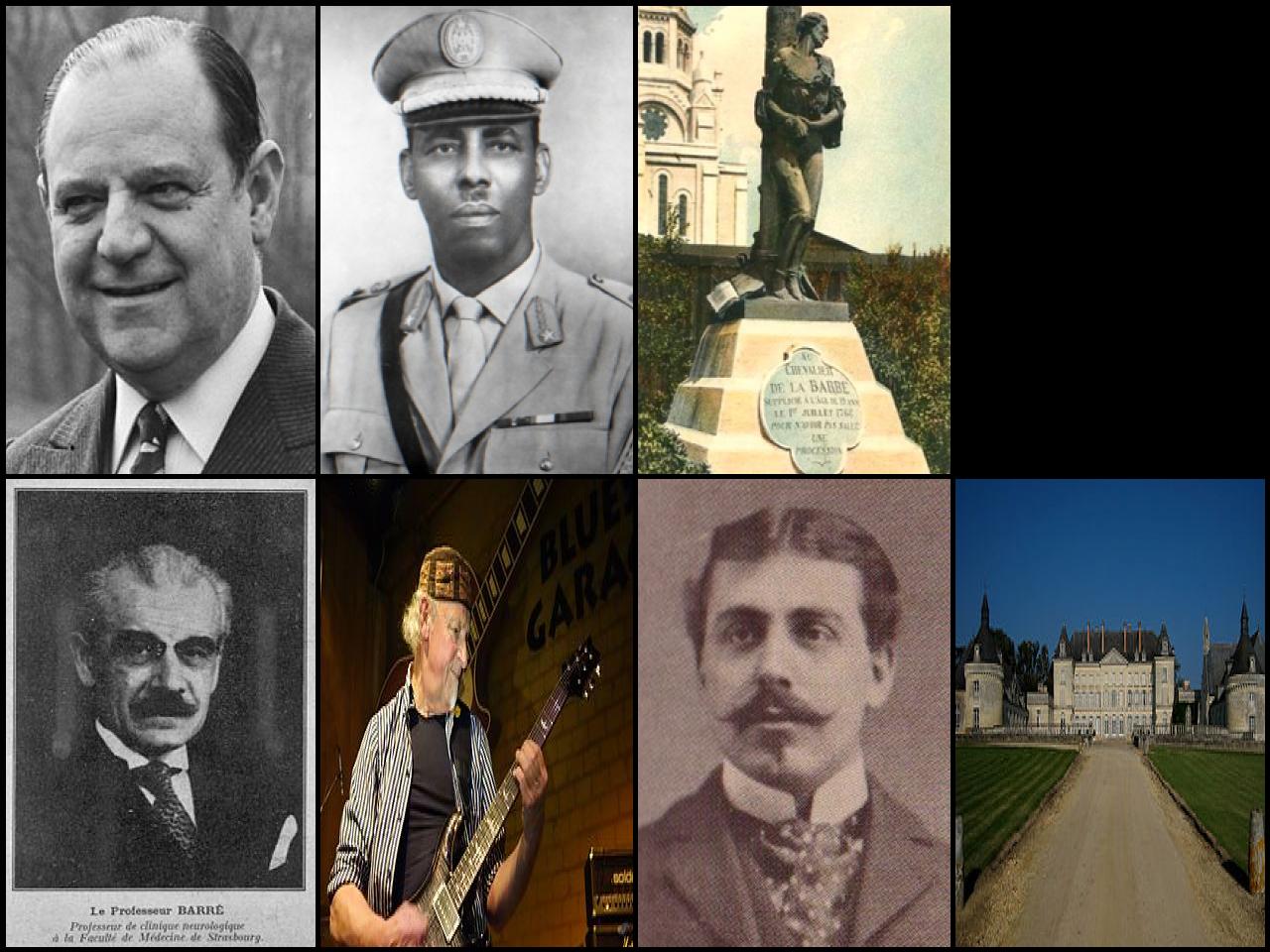 Famous People with surname Barre