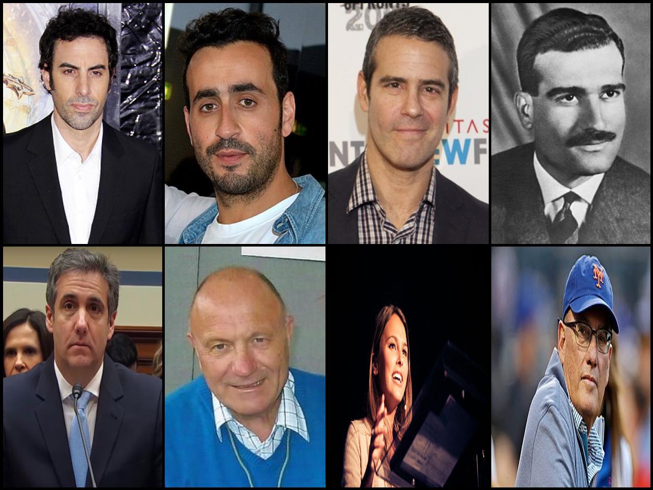 Famous People with surname Cohen