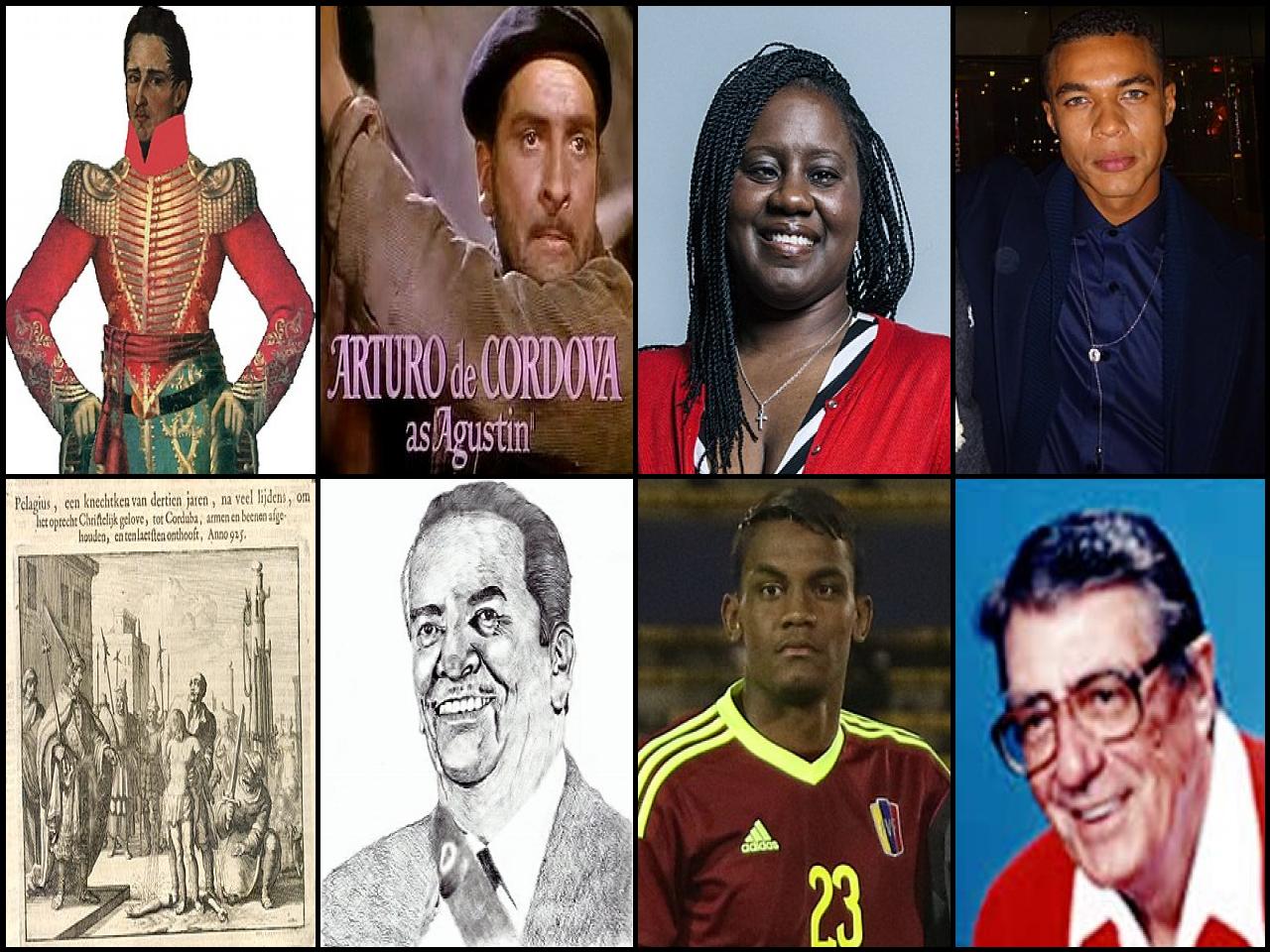 Famous People with surname Cordova