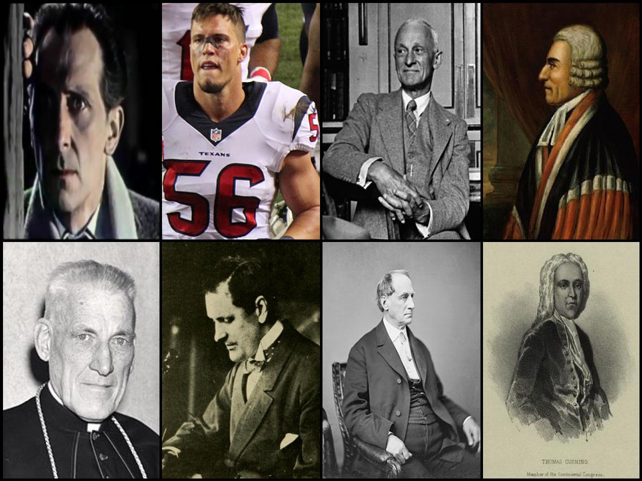 Famous People with surname Cushing