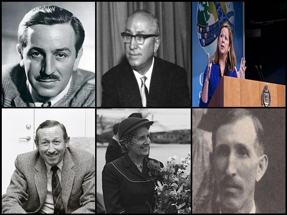 Famous People with surname Disney
