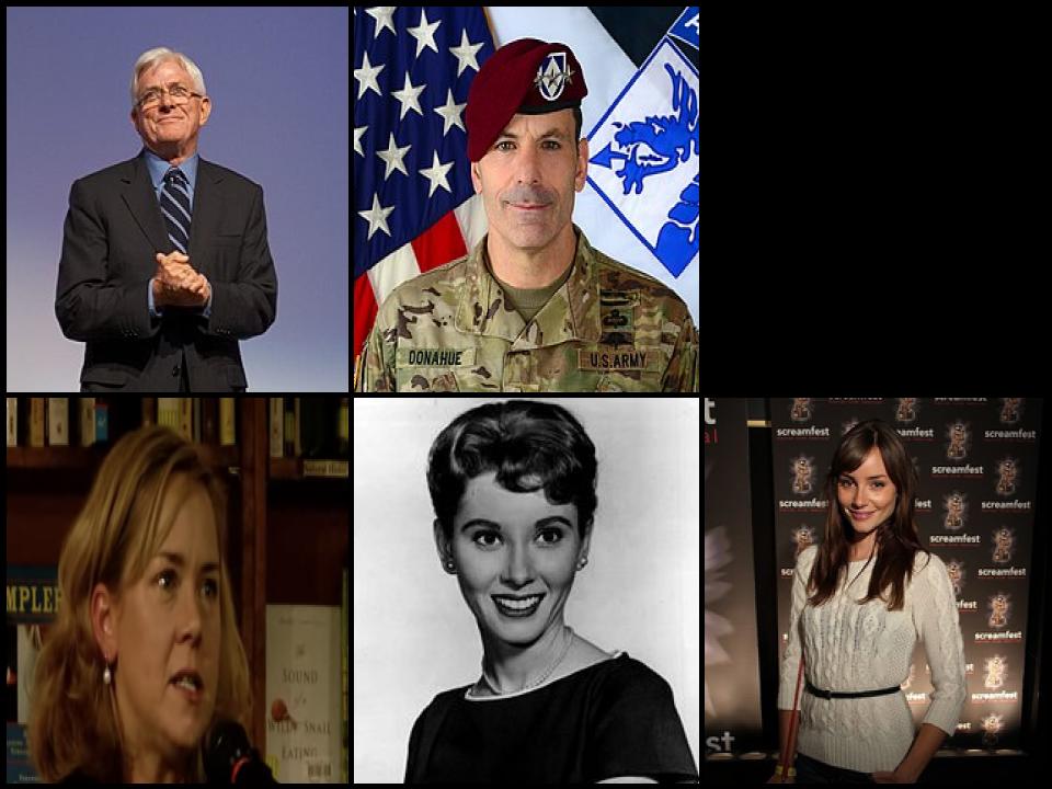 Famous People with surname Donahue