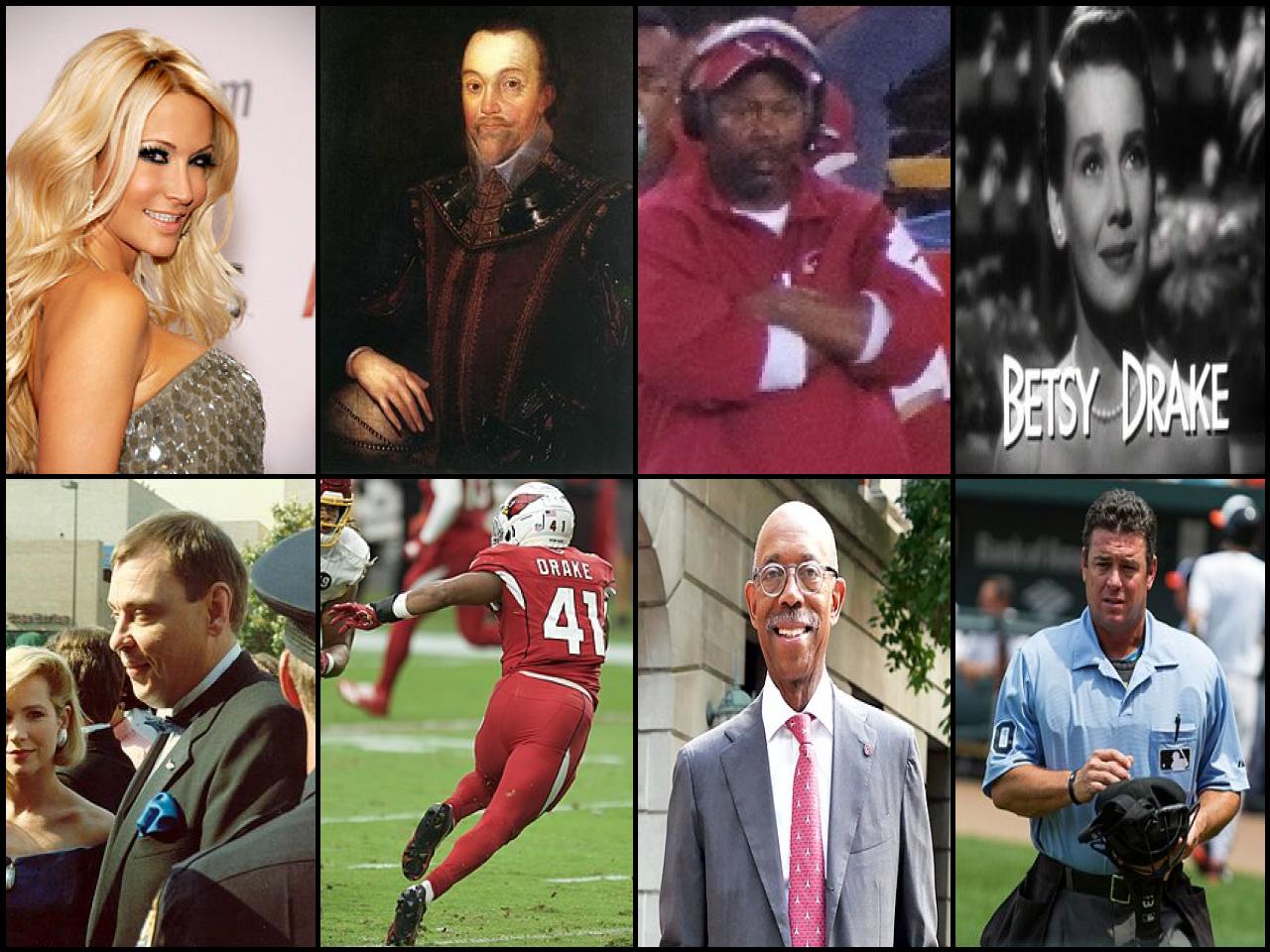 Famous People with surname Drake