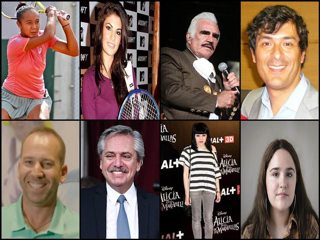 Famous People with surname Fern&aacute;ndez