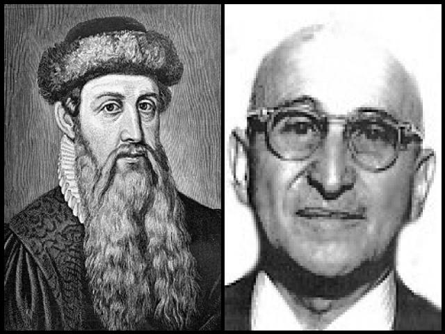 Famous People with surname Gutenberg