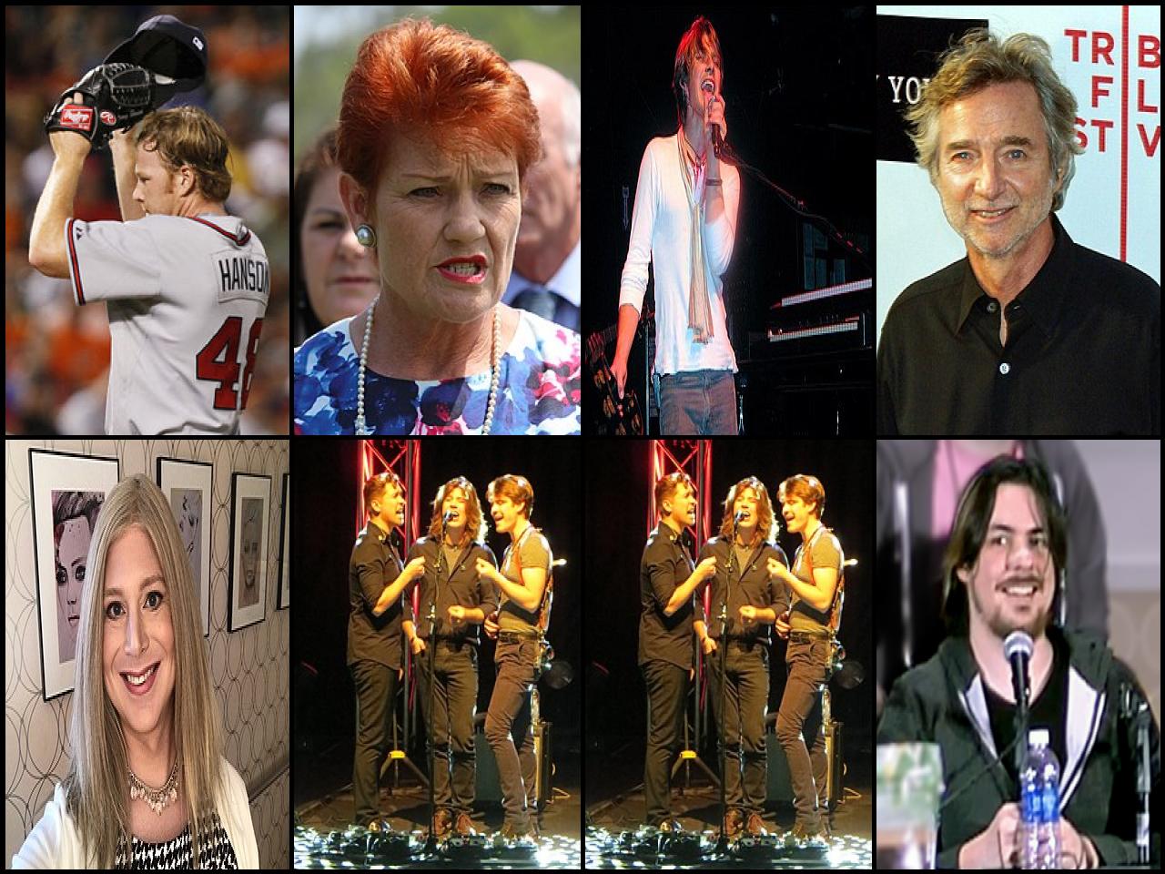 Famous People with surname Hanson