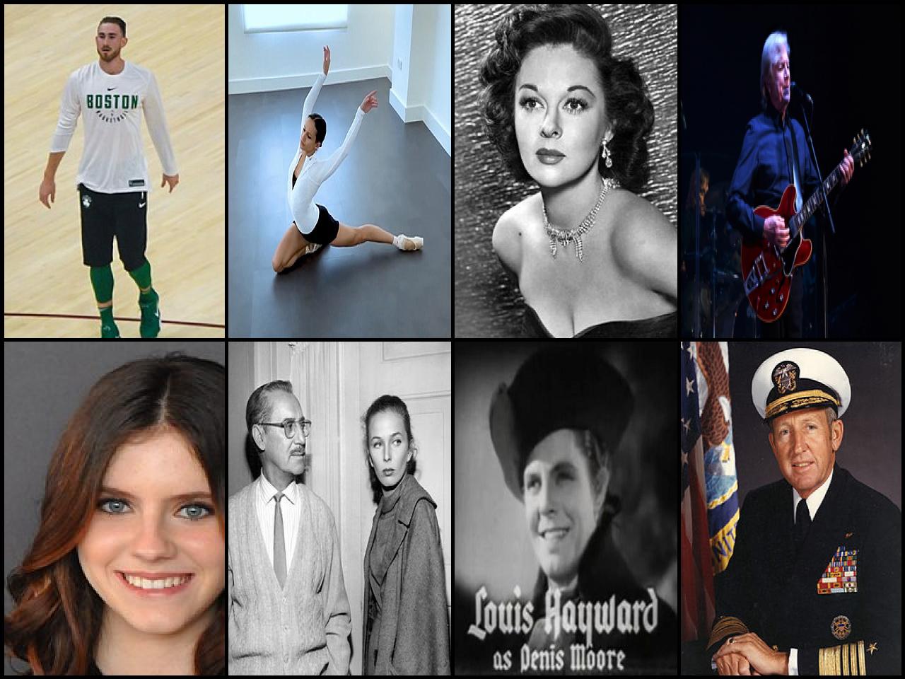 Famous People with surname Hayward