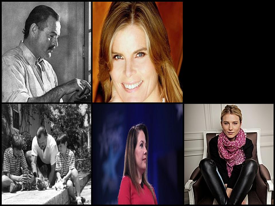 Famous People with surname Hemingway