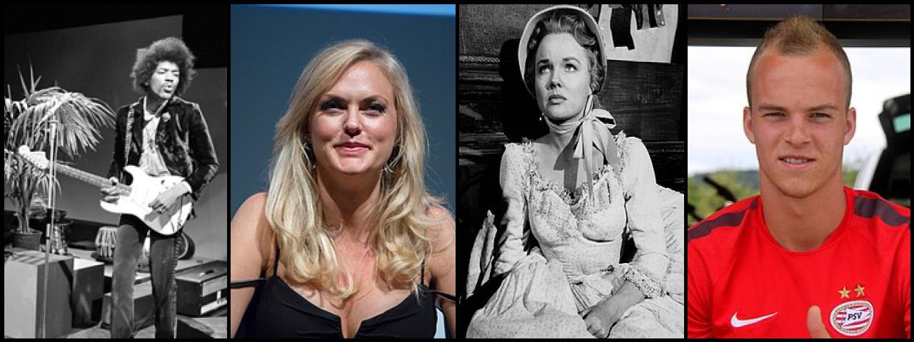 Famous People with surname Hendrix