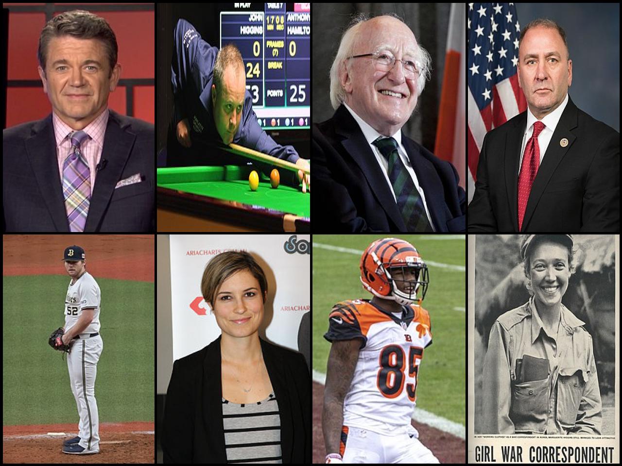 Famous People with surname Higgins