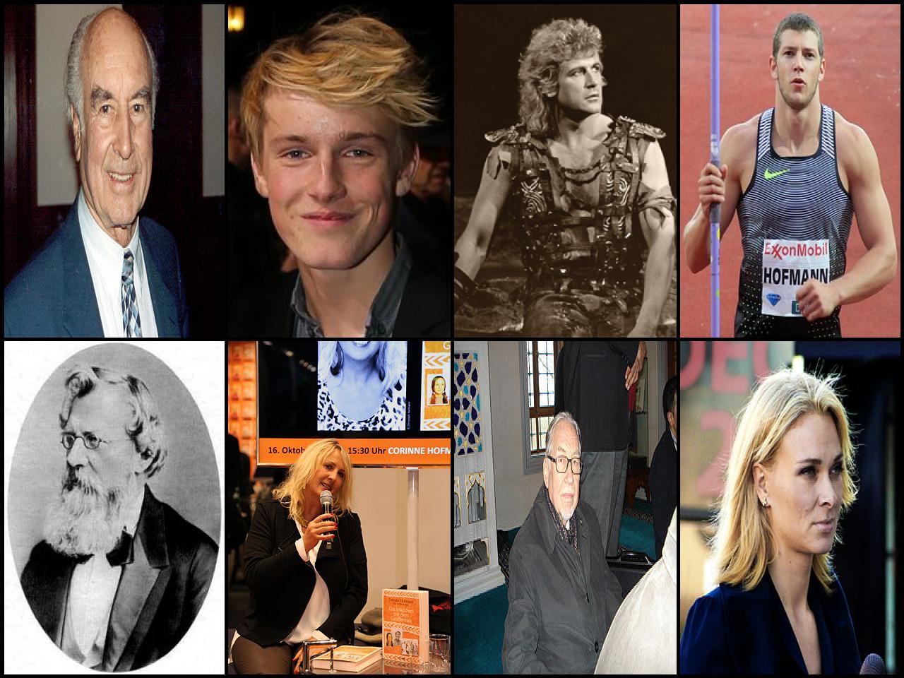 Famous People with surname Hofmann