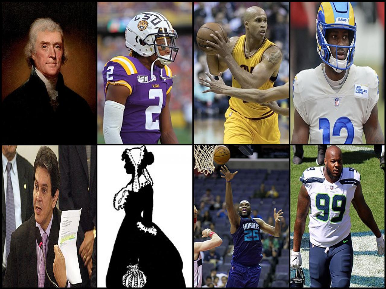 Famous People with surname Jefferson