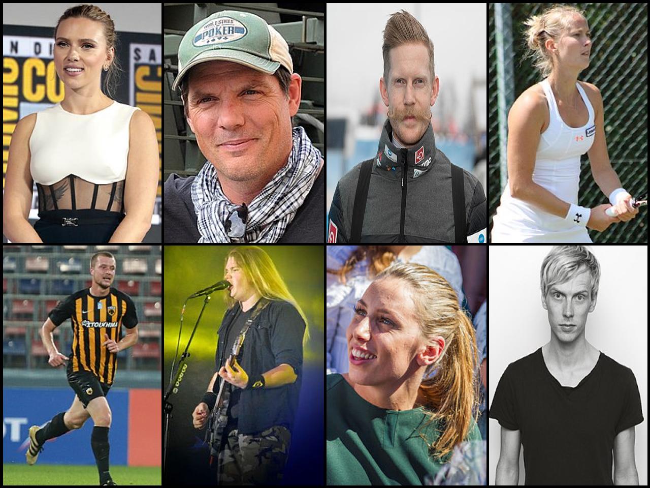 Famous People with surname J&oacute;hansson
