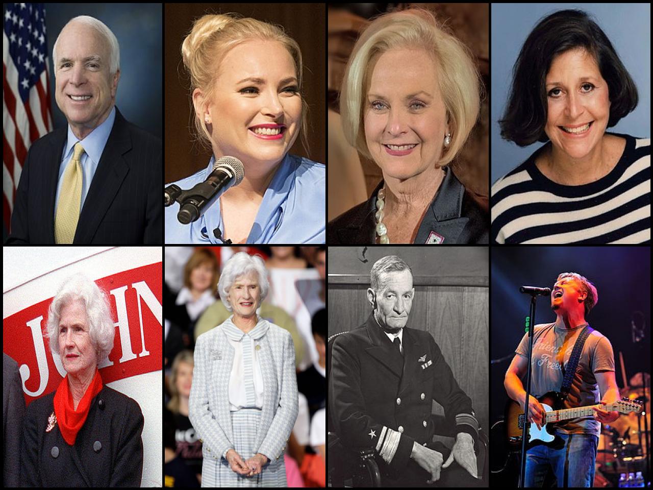 Famous People with surname Mccain