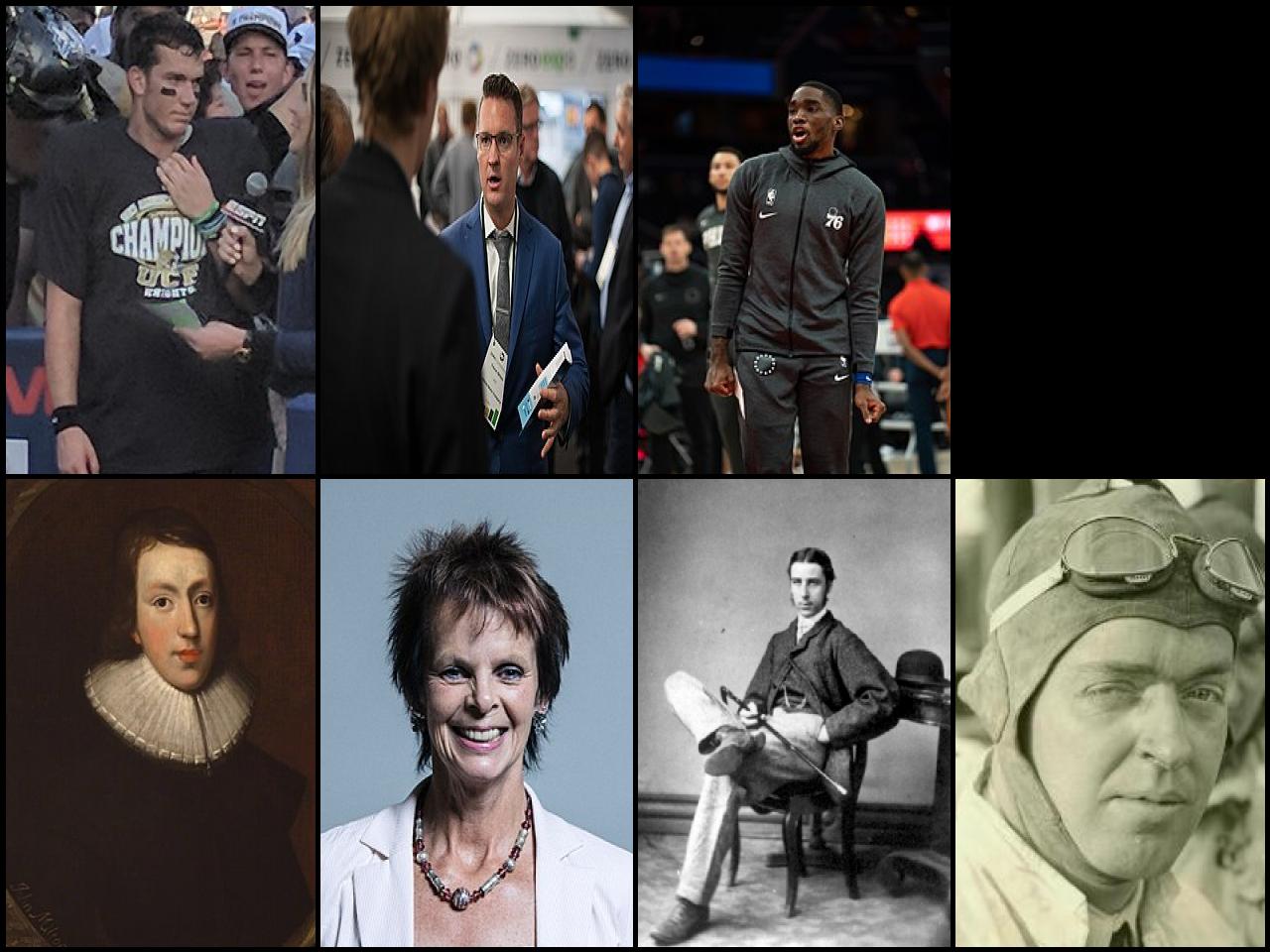 Famous People with surname Milton