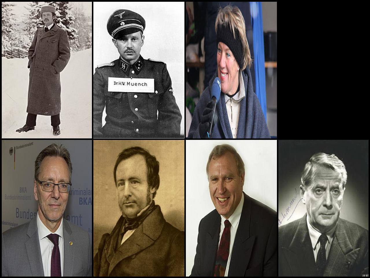 Famous People with surname M&uuml;nch