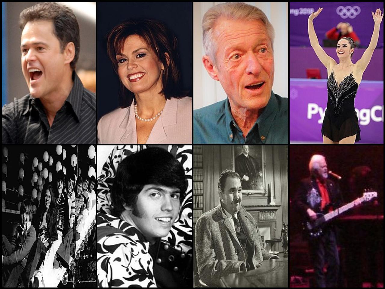 Famous People with surname Osmond