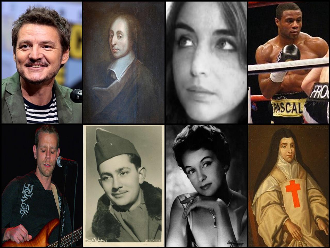 Famous People with surname Pascal
