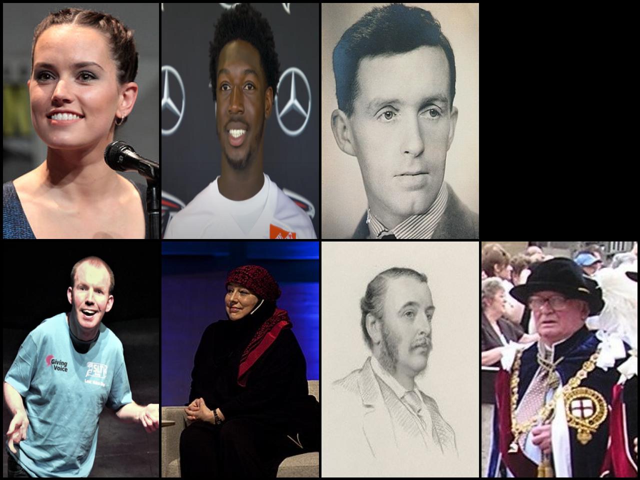 Famous People with surname Ridley