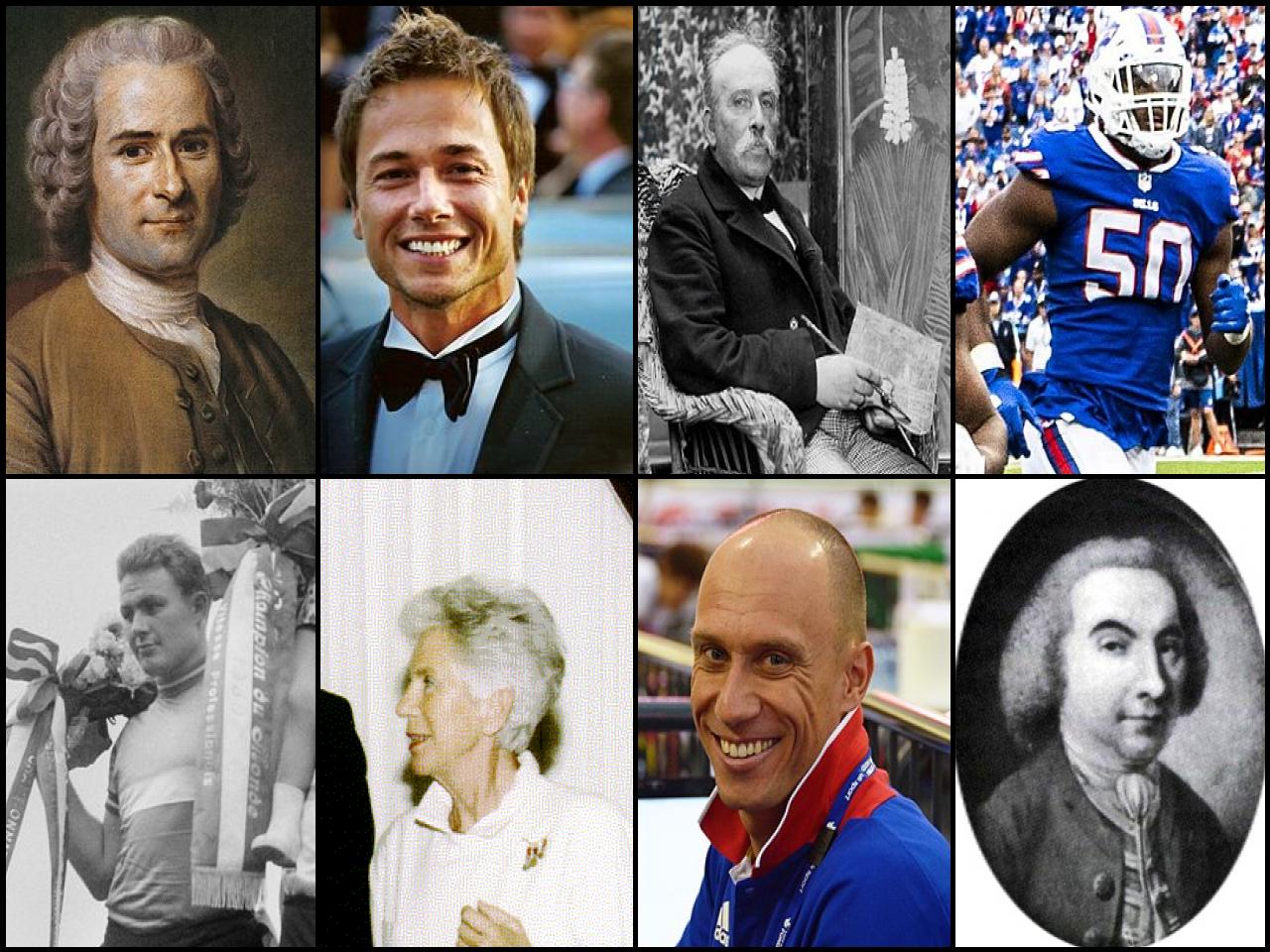 Famous People with surname Rousseau