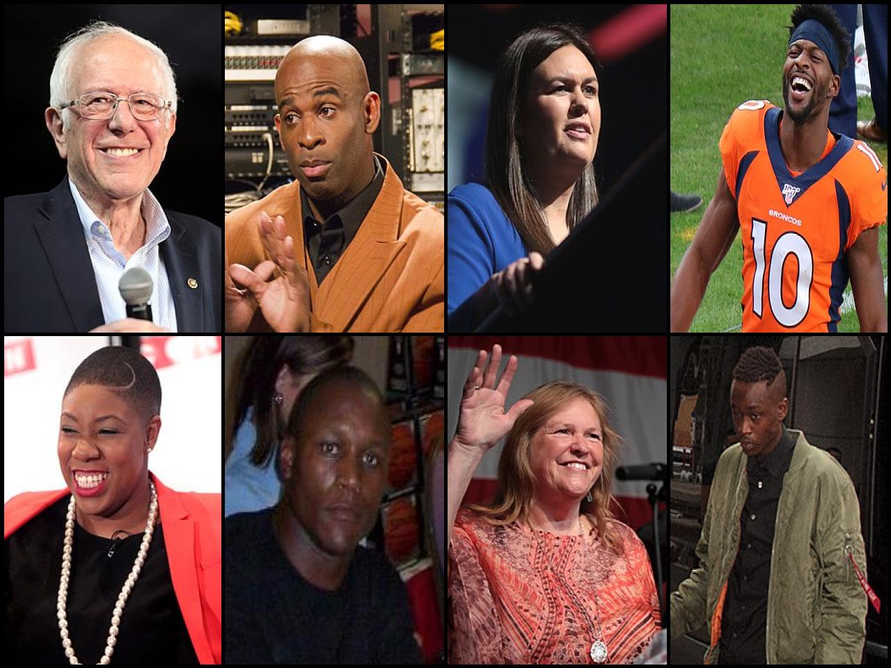 Famous People with surname Sanders