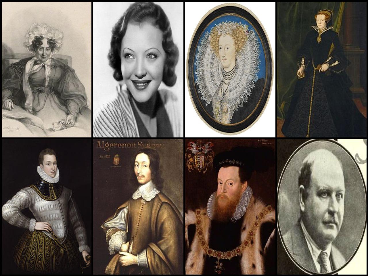 Famous People with surname Sidney