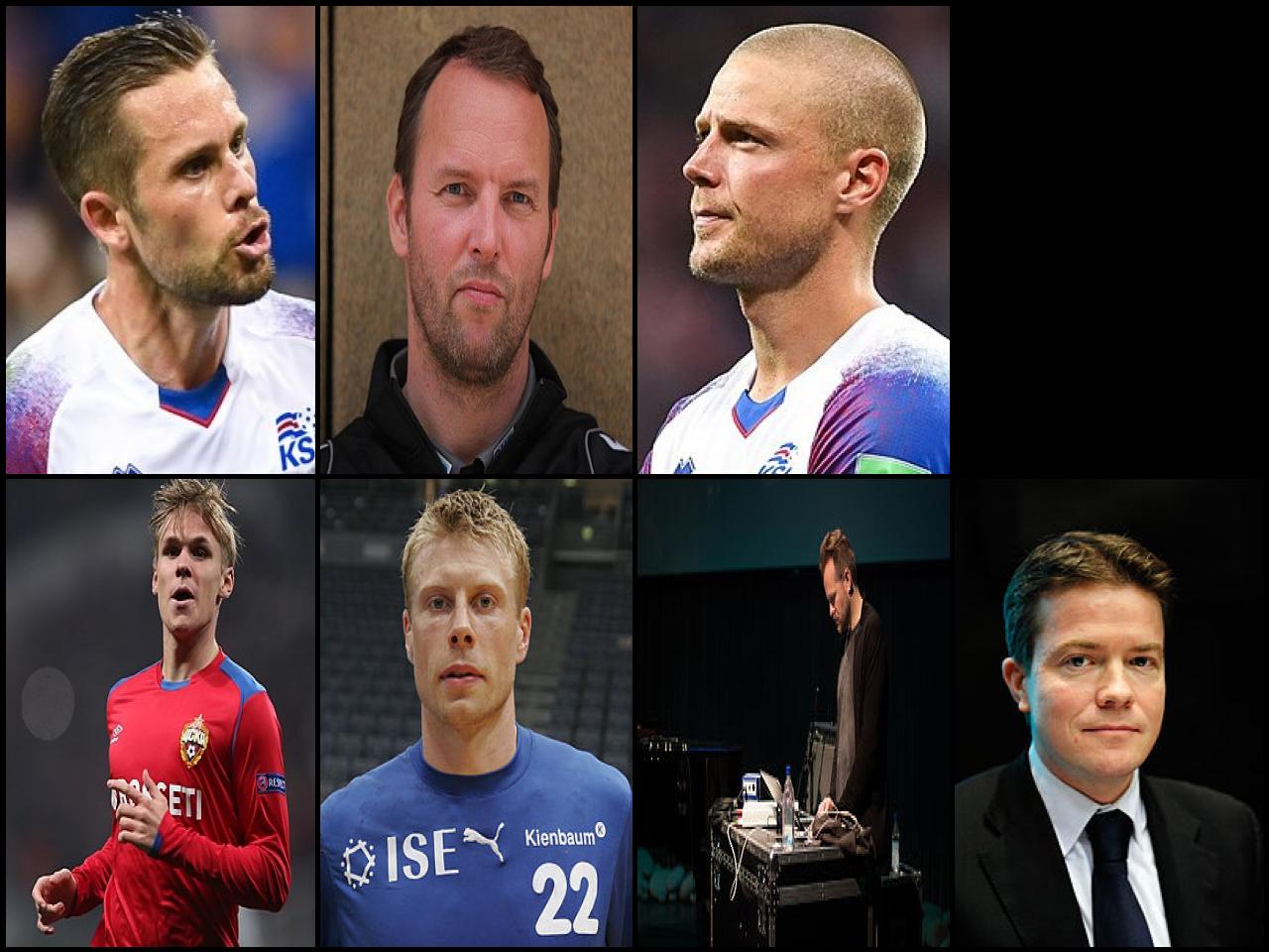 Famous People with surname Sigur&eth;sson