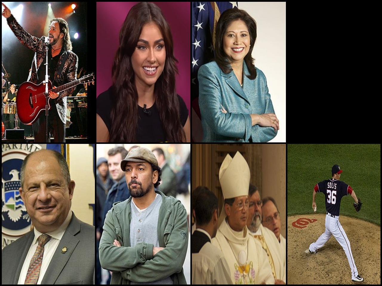 Famous People with surname Sol&iacute;s