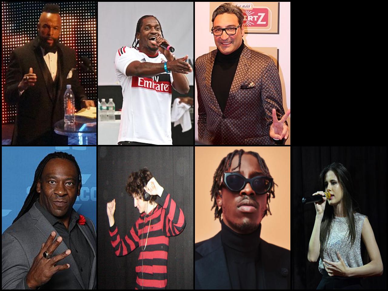 Famous People with surname T