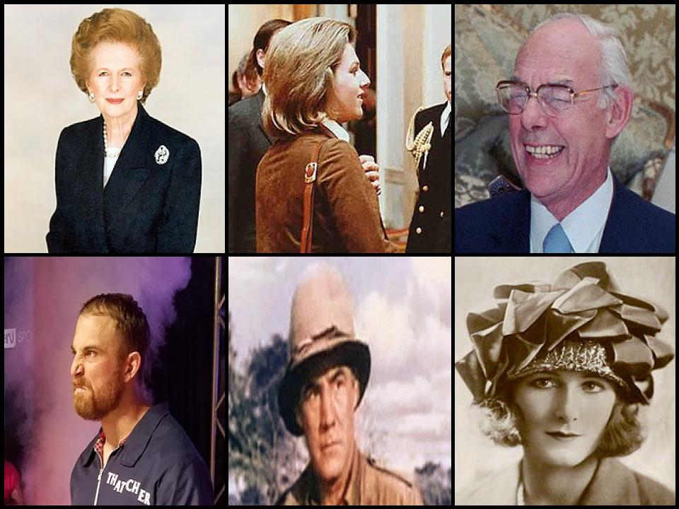 Famous People with surname Thatcher