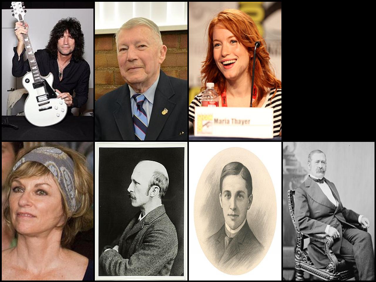 Famous People with surname Thayer