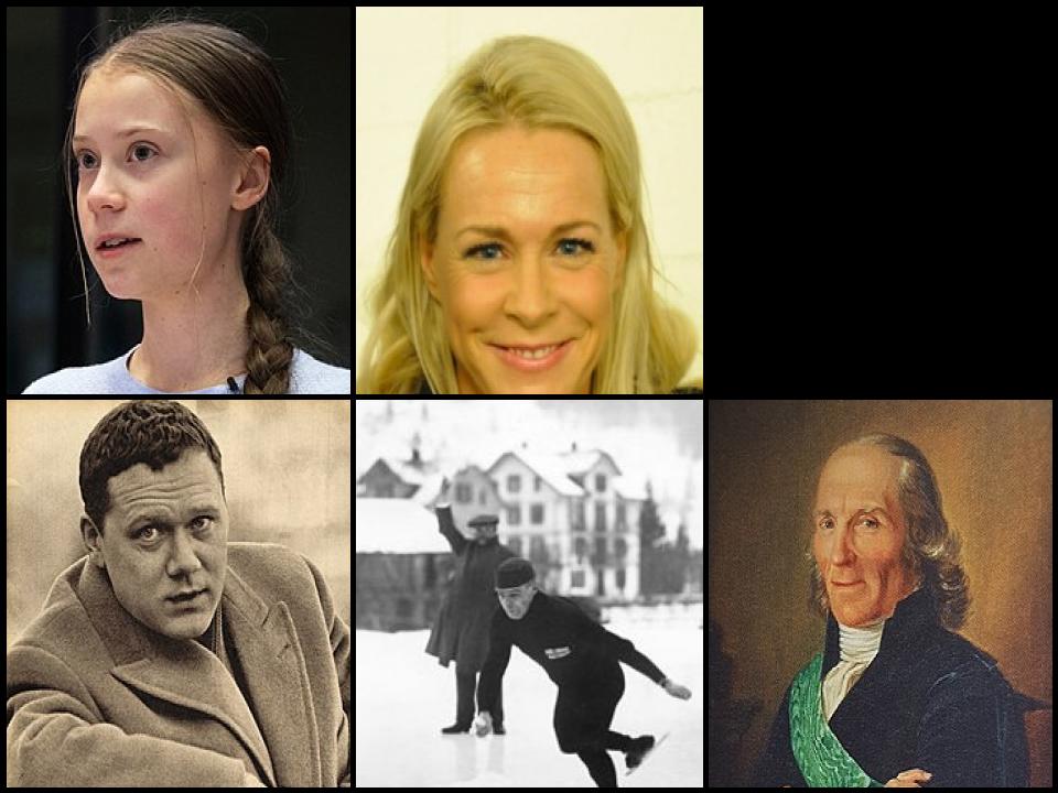 Famous People with surname Thunberg