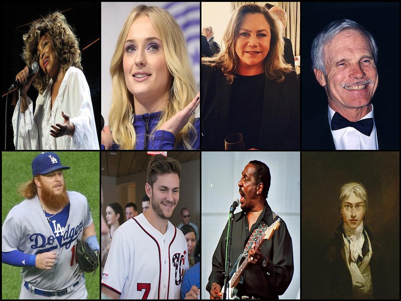 Famous People with surname Turner