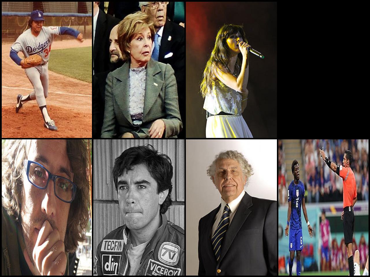 Famous People with surname Valenzuela