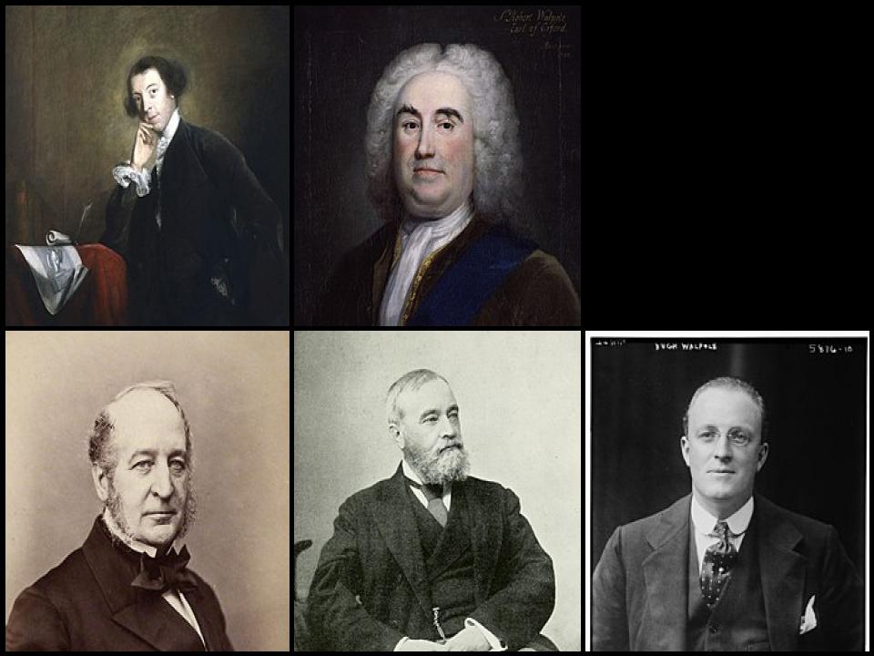 Famous People with surname Walpole