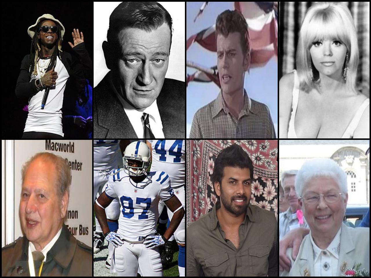 Famous People with surname Wayne