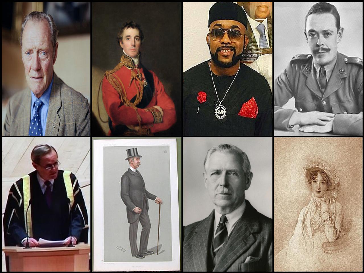 Famous People with surname Wellington