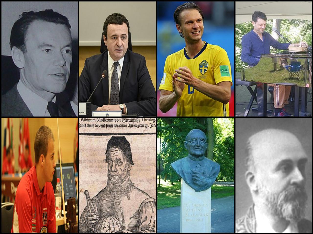 Famous People with name Albín
