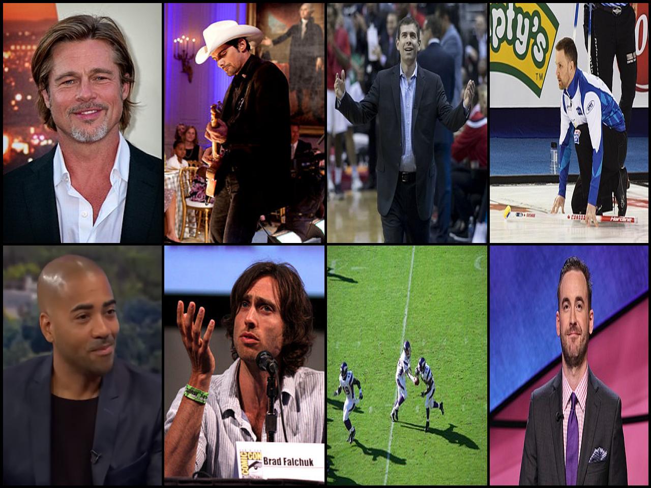 Famous People with name Brad