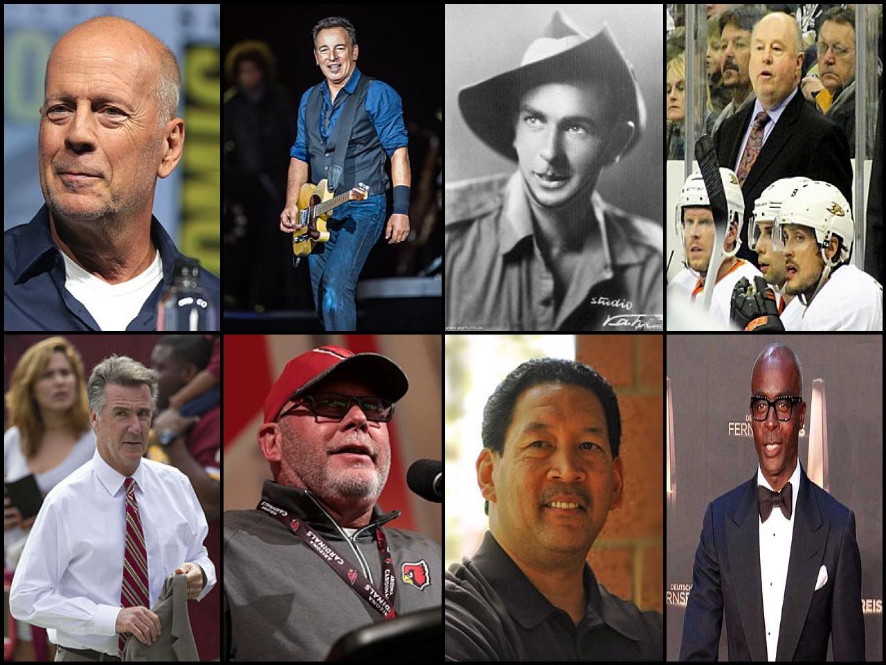 Famous People with name Bruce