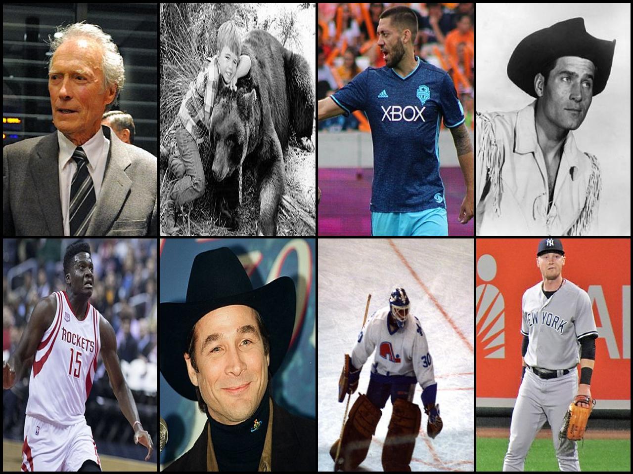 Famous People with name Clint