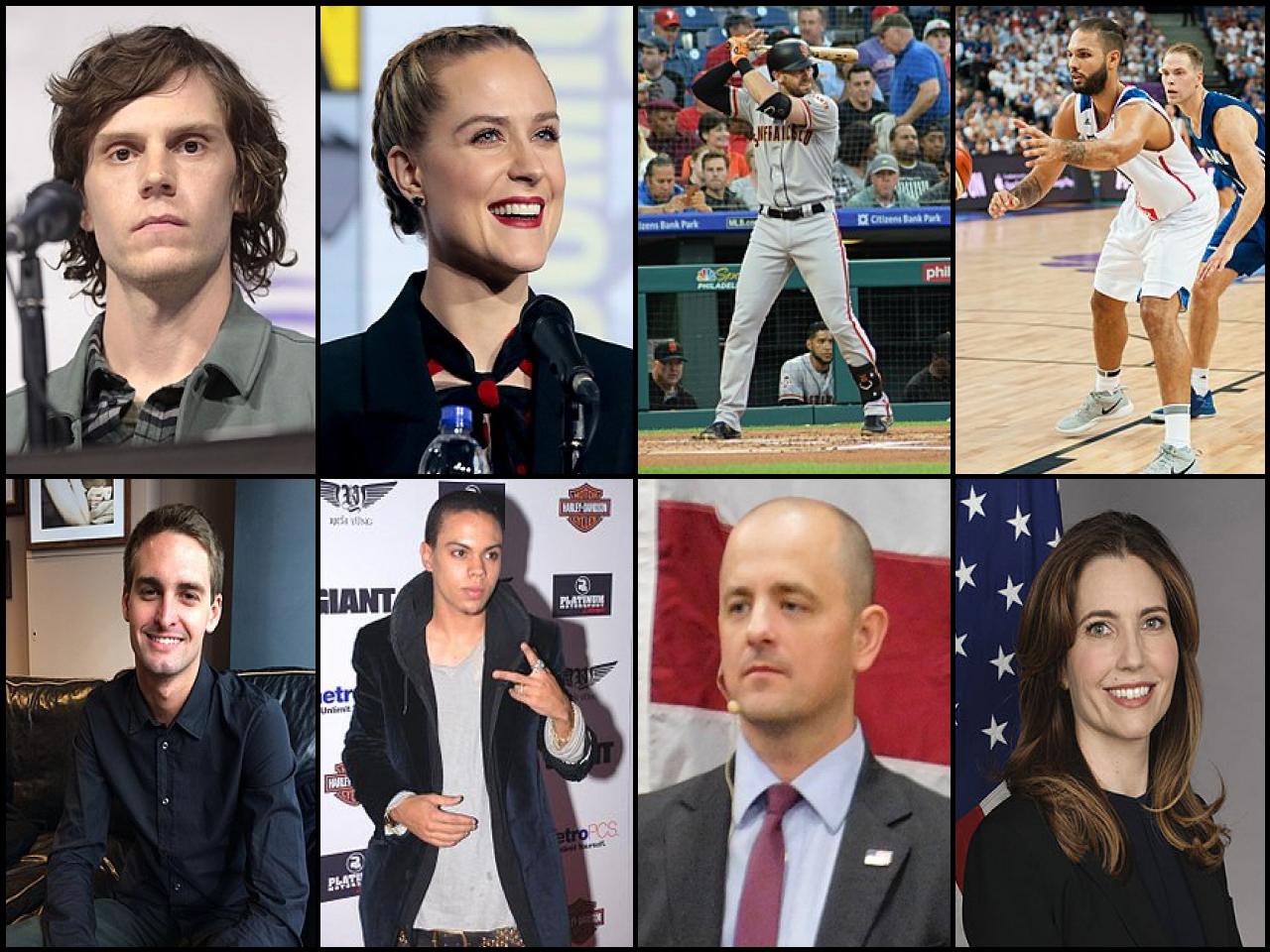 Famous People with name Evan