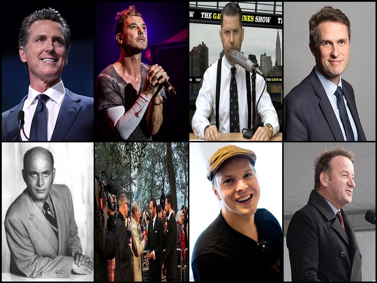 Famous People with name Gavin