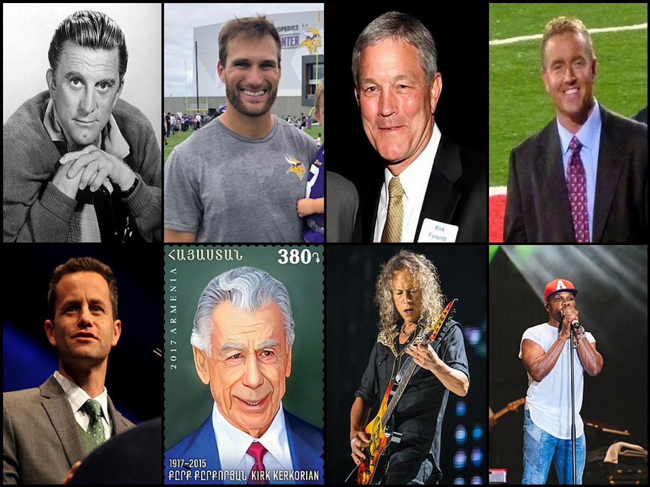 Famous People with name Kirk