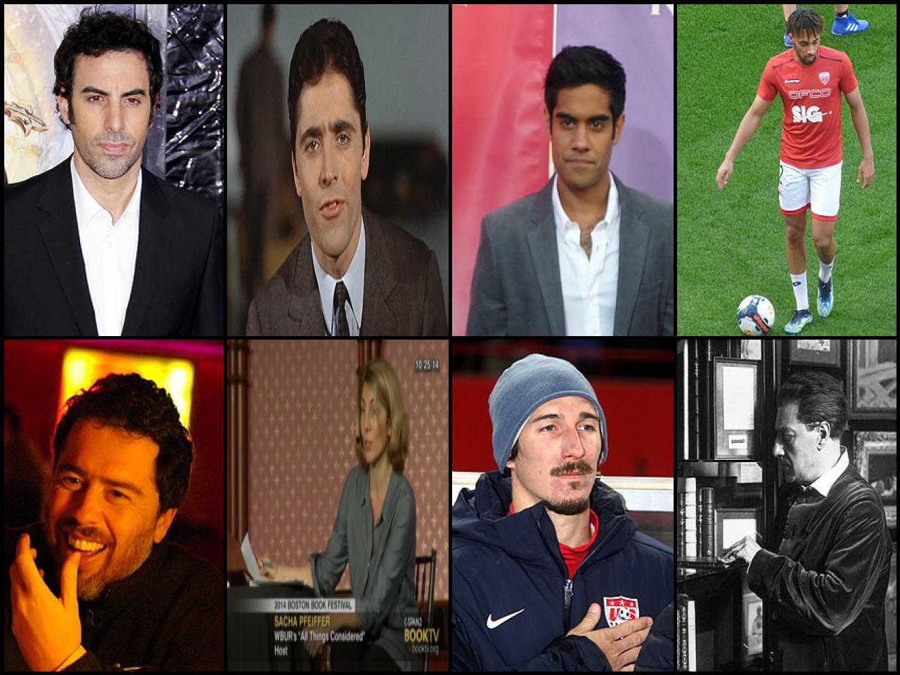 Famous People with name Sacha