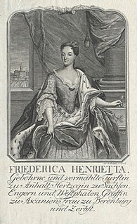 Frederica Henriette of Anhalt-Bernburg
